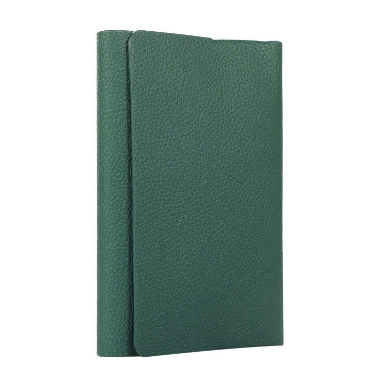 For IQOS ILUMA ONE Litchi Pattern Electronic Cigarette Leather Storage Bag(Green)