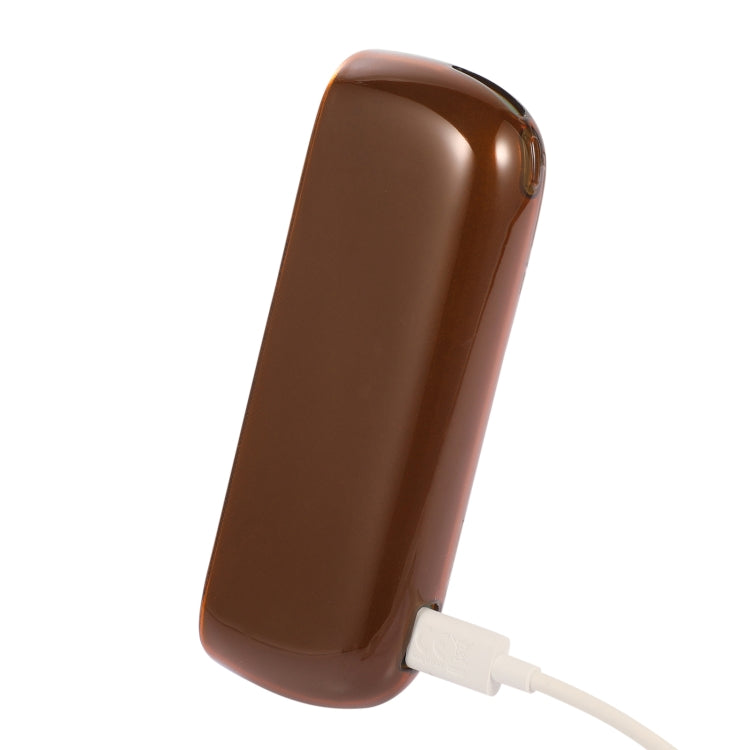 For IQOS ILUMA TPU Electronic Cigarette Protective Case Charging Compartment(Caramel)