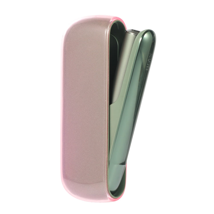 For IQOS ILUMA TPU Electronic Cigarette Protective Case Charging Compartment(Transparent Pink)