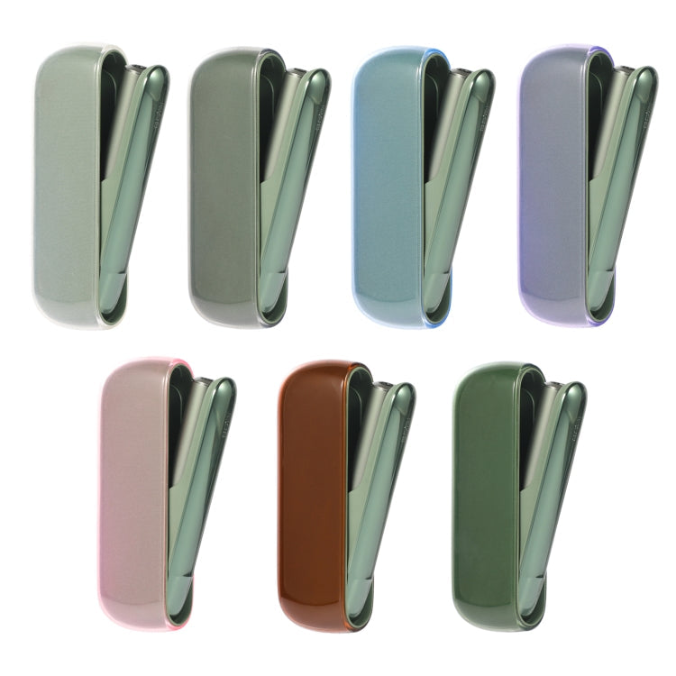 For IQOS ILUMA TPU Electronic Cigarette Protective Case Charging Compartment(Transparent Green)