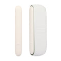 For IQOS ILUMA Silicone Electronic Cigarette Case Charging Compartment With Side Cover(White)