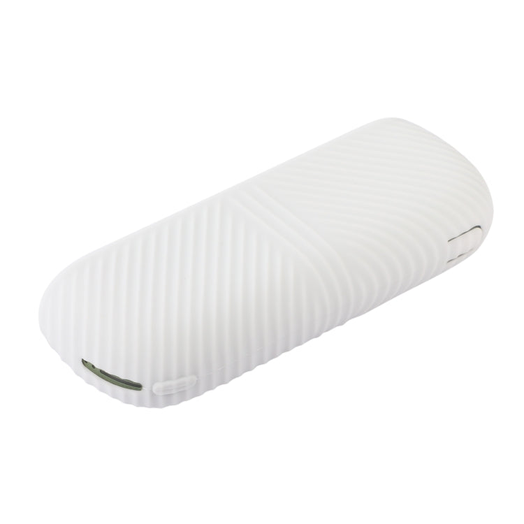 For IQOS ILUMA Silicone Electronic Cigarette Case Charging Compartment With Side Cover(White)