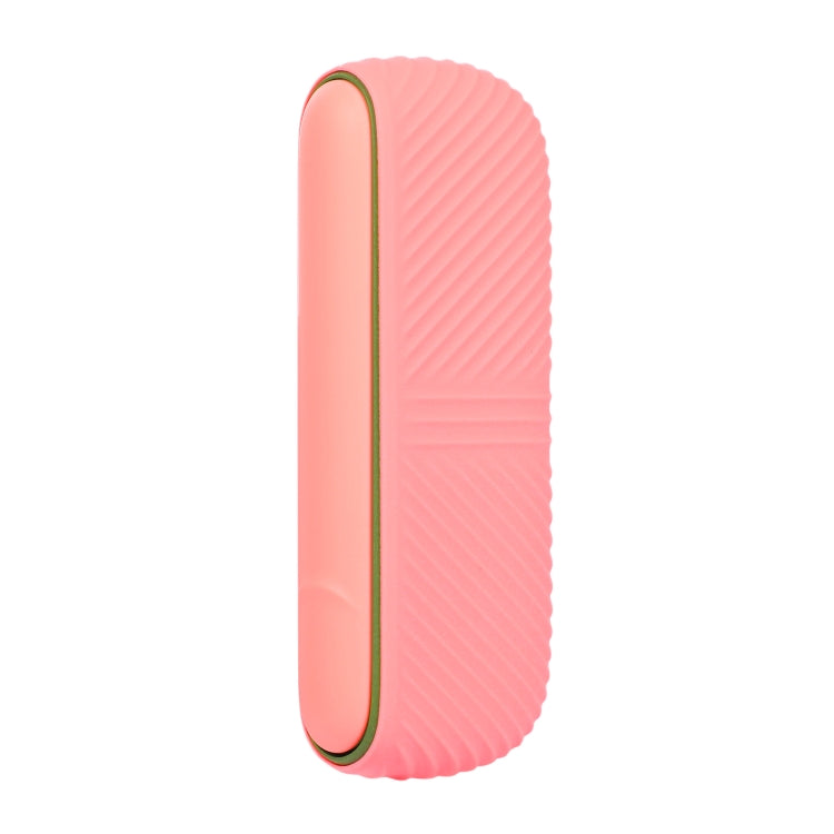 For IQOS ILUMA Silicone Electronic Cigarette Case Charging Compartment With Side Cover(Pink)