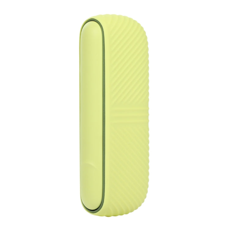 For IQOS ILUMA Silicone Electronic Cigarette Case Charging Compartment With Side Cover(Yellow)