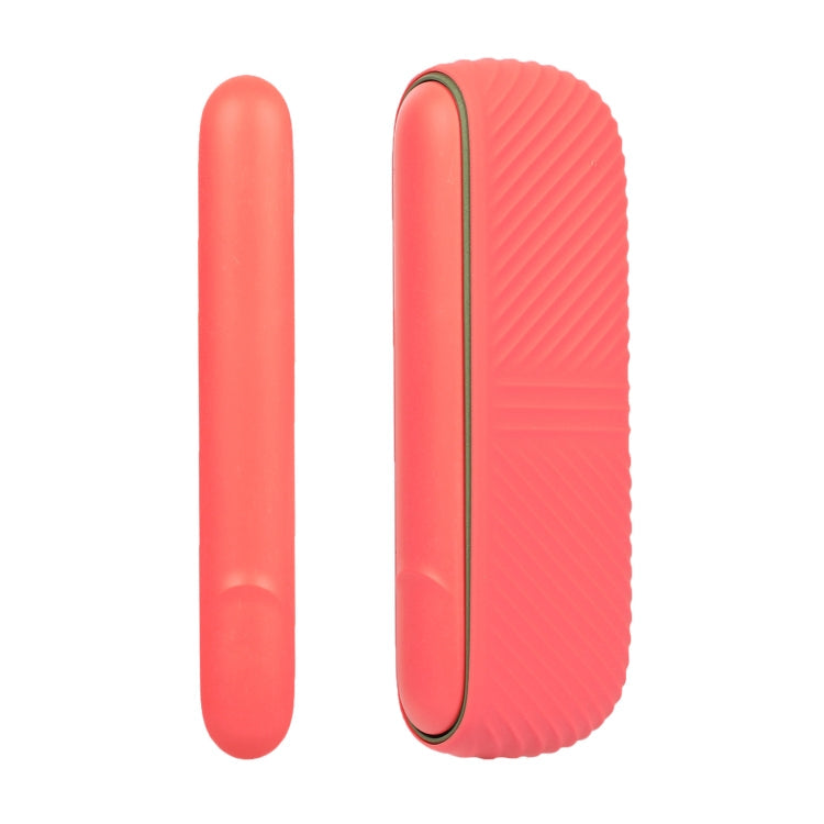 For IQOS ILUMA Silicone Electronic Cigarette Case Charging Compartment With Side Cover(Orange)