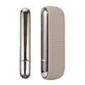 For IQOS ILUMA Silicone Electronic Cigarette Case Charging Compartment With Side Cover(Light Brown)