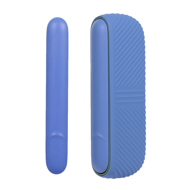 For IQOS ILUMA Silicone Electronic Cigarette Case Charging Compartment With Side Cover(Sky Blue)