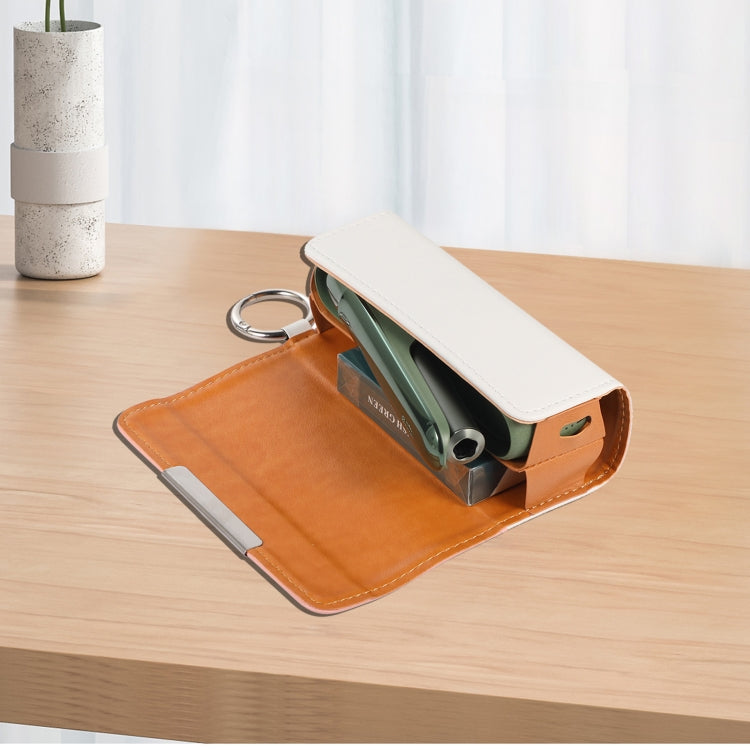 For IQOS ILUMA Portable Contrasting Color Electronic Cigarette Storage Bag with Hanging Loop(Black + Denim Black)