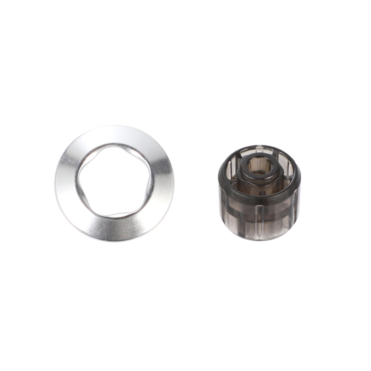 For IQOS ILUMA / Prime Electronic Cigarette Cap Rod Single Five Rings with Removal Tool to Replace The Color Cap(Silver Plain)
