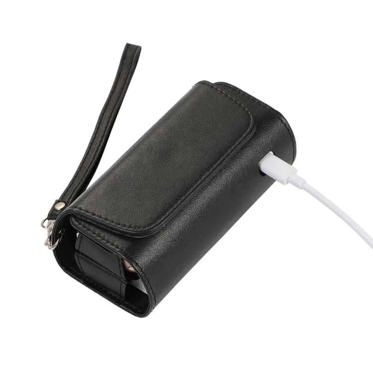 For IQOS 3.0 / 3 DUO Portable Electronic Cigarette Case Storage Bag with Hand Strap(Black)