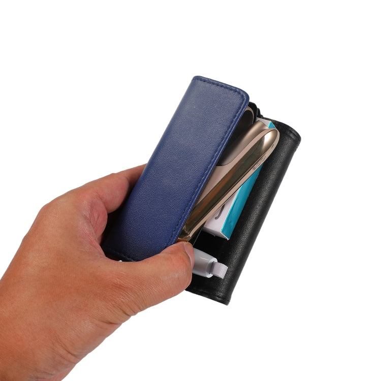 For IQOS 3.0 / 3 DUO Portable Electronic Cigarette Case Storage Bag with Hand Strap(Blue)