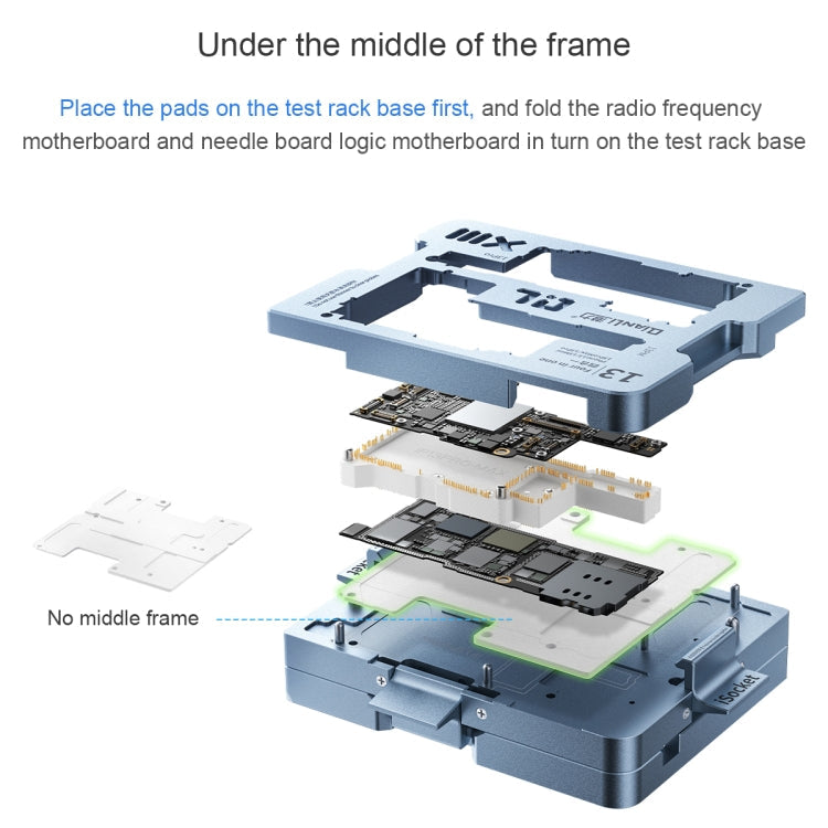Qianli iSocket Motherboard Layered Test Fixture For iPhone 13 Series