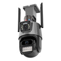 QX81 Humanoid Recognition AI Alarm WIFI Spherical Dual 2MP IP Camera, Plug:AU Plug