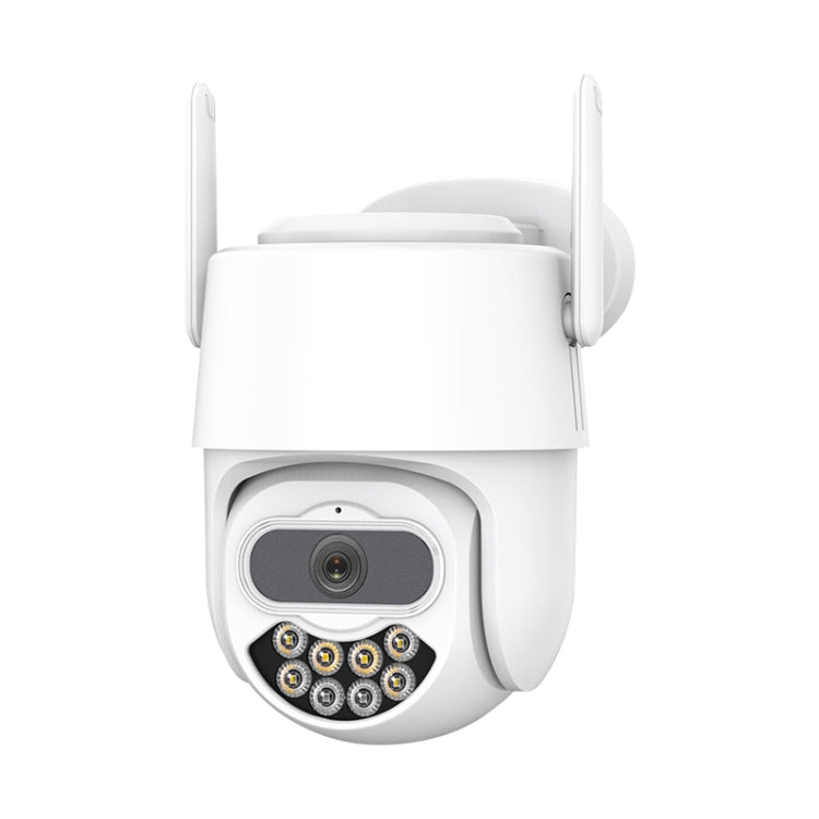QX82 400W Dual Screen Dual Channel Synchronous Monitoring IP Camera, Plug:UK Plug