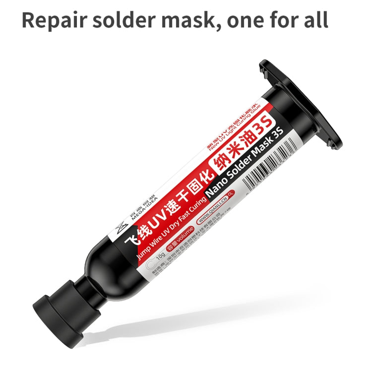 3pcs Qianli MEGA-IDEA Nano Solder Mask 3S Jump Wire UV Dry Fast Curing Glue