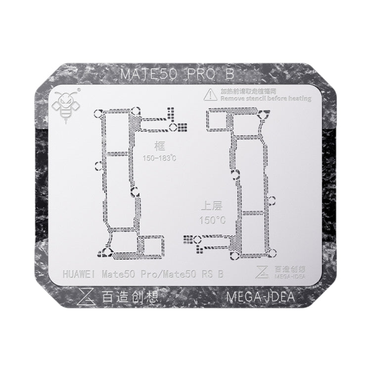 For Huawei Mate 50 Pro B Qianli Mega-idea Multi-functional Middle Frame Positioning BGA Reballing Platform