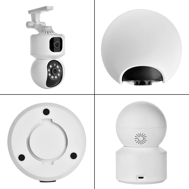 YT66 Dual 2MP Wireless Smart PTZ Camera, Plug:AU Plug