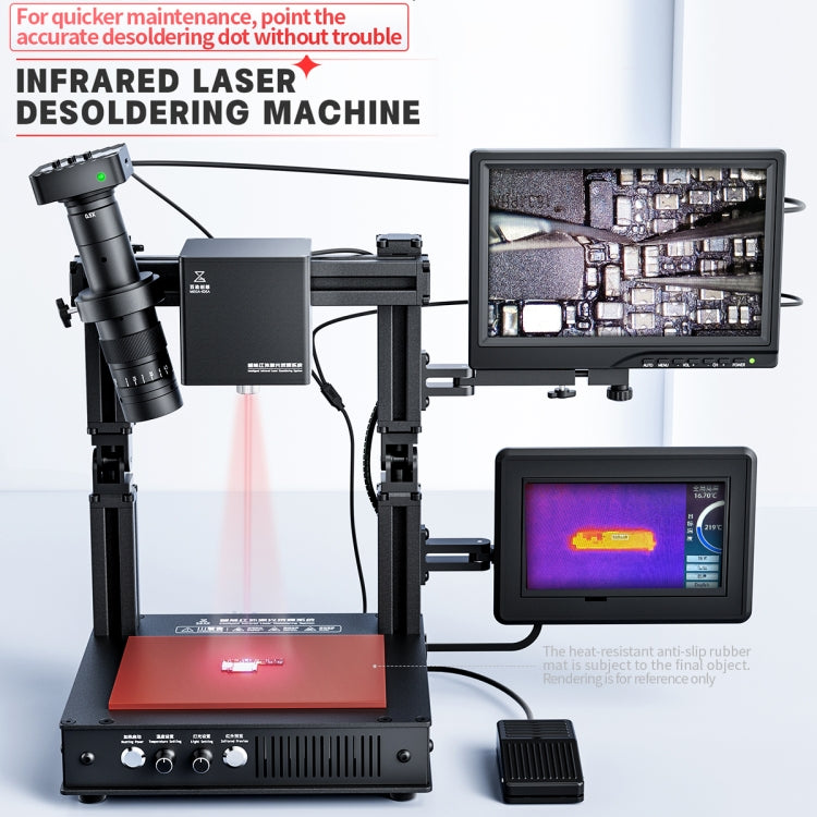Mega-idea Intelligent Infrared Laser Desoldering Machine, Model:With Microscope Set(US Plug)