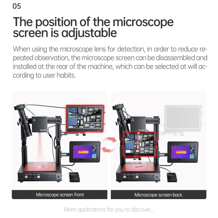 Mega-idea Intelligent Infrared Laser Desoldering Machine, Model:With Microscope Set(US Plug)