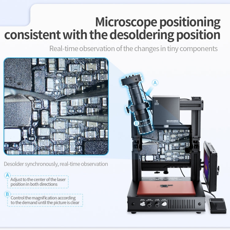 Mega-idea Intelligent Infrared Laser Desoldering Machine, Model:Without Microscope Set(EU Plug)