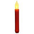 LED Electronic Candle Lights Flameless Long Rod Christmas Candle, Spec:Flashing Yellow Light-Red