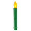 LED Electronic Candle Lights Flameless Long Rod Christmas Candle, Spec:Flashing Yellow Light-Green