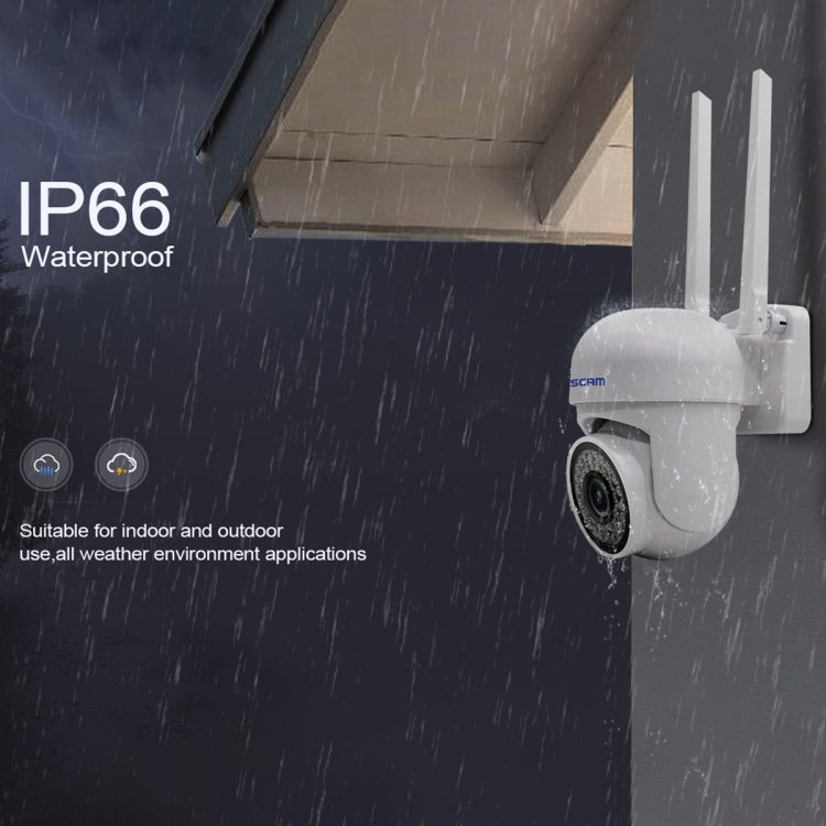 ESCAM PVR007 3MP Smart HD WiFi Camera Support Full Color Night Vision / Motion Detection / Sound Alarm / TF Card(AU Plug)
