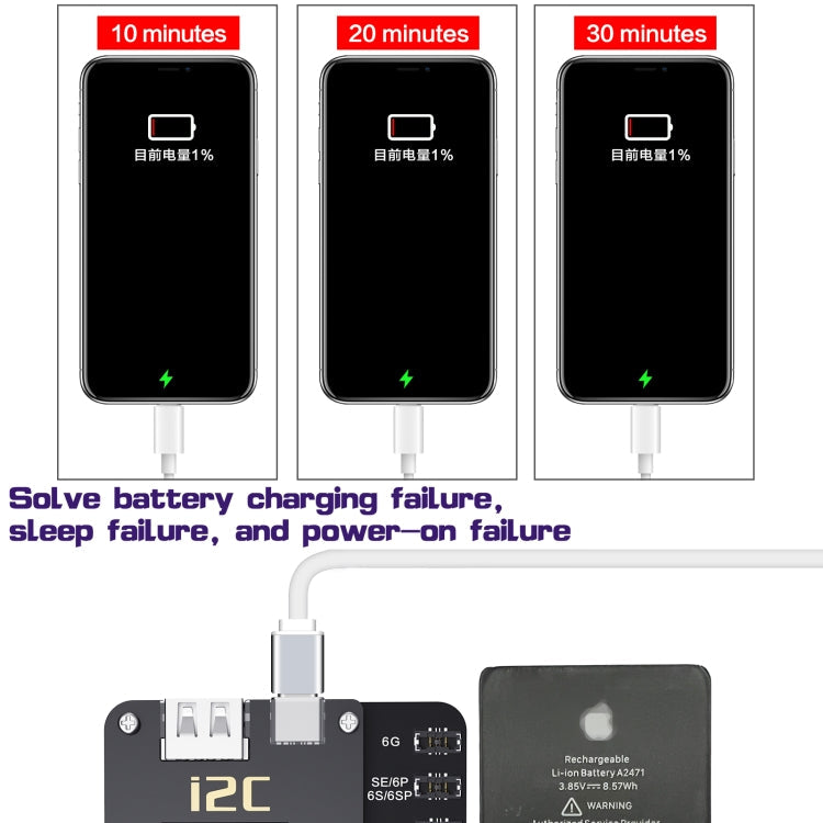 i2C KC01 Multi-function Comprehensive Battery Repair Instrument for iPhone 6-14 Pro Max, Version:Standard Version