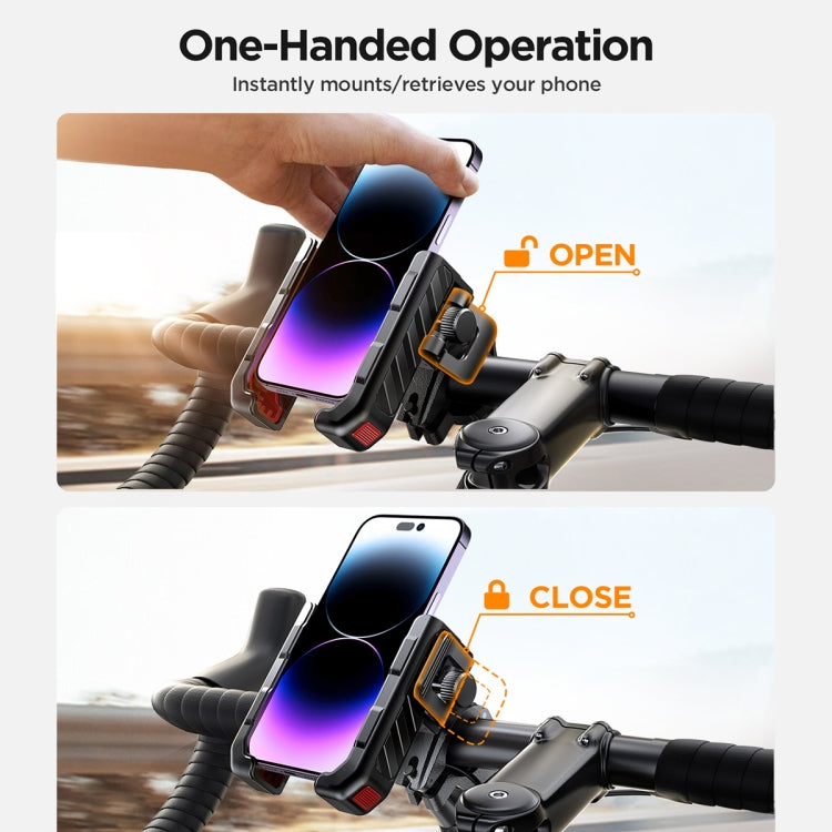 JOYROOM JR-ZS266 Bicycle Handle Phone Mount Compatible with 4.7-6.8 inch(Black)