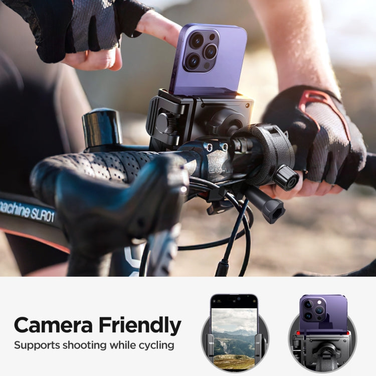 JOYROOM JR-ZS266 Bicycle Handle Phone Mount Compatible with 4.7-6.8 inch(Black)