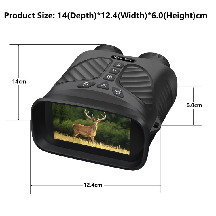 DT39 3 inch IPS Screen Binoculars Digital Binoculars Night Vision(Black)