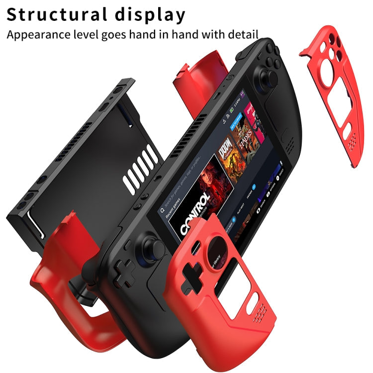 GKK For Steam Deck Color Contrast Anti-fall Game Console Case(Blue)