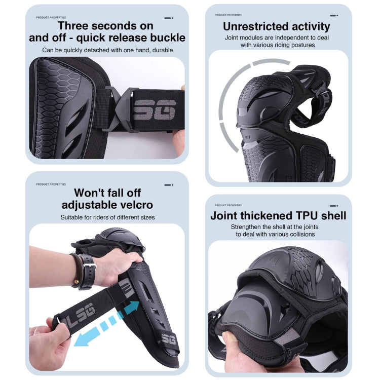 4 in 1 Elbow Pads Motolsg Motorcycle Bicycle Riding Protective Gear