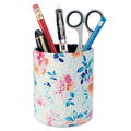 PU Leather Tool Storage Box Desktop Pen Holder(Blooming Rich)