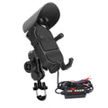 WUPP CS-1848B2 15W Motorcycle Wireless Fast Charging Phone Navigation Holder, Style:Handlebars
