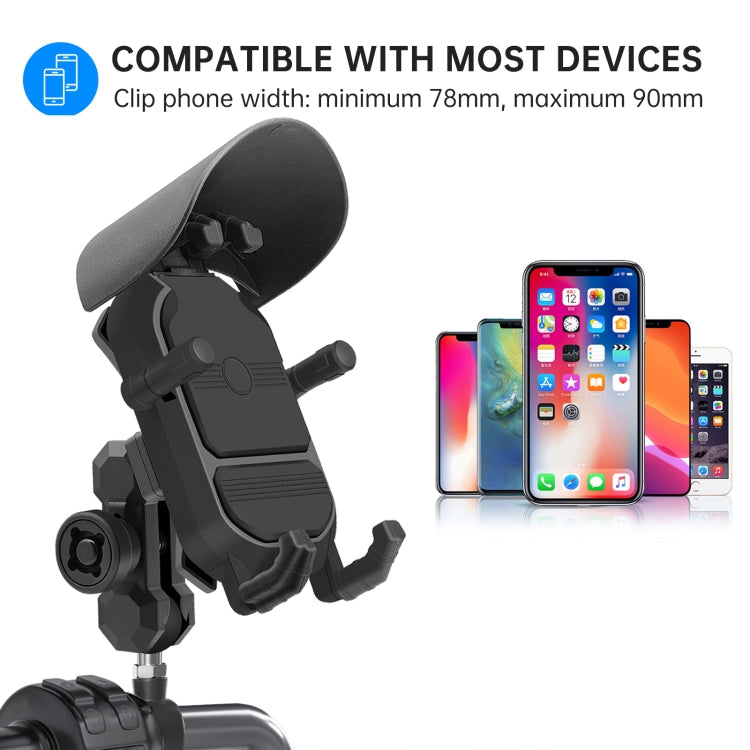 WUPP ZH-1848A1 Motorcycle Shock Absorption Riding Phone Navigation Holder, Style:M8 Ball Joint