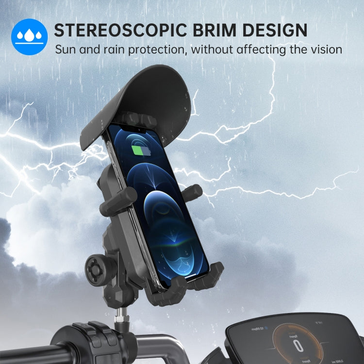 WUPP ZH-1848A2 Motorcycle Shock Absorption Riding Phone Navigation Holder, Style:M10 Ball Joint