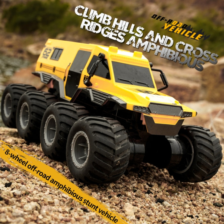JJR/C Q137 Eight-Wheel Amphibious RC Vehicle(Black)