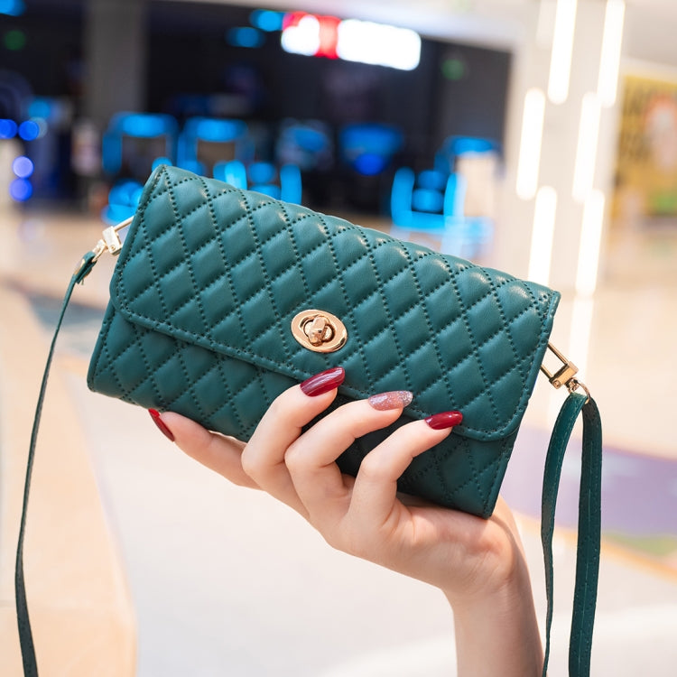 Crossbody PU Horizontal BFB02 Shoulder Bag(Green)