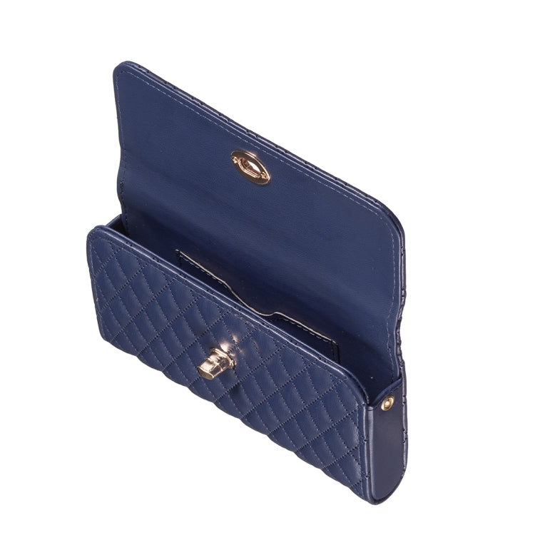 Crossbody PU Horizontal BFB02 Shoulder Bag(Dark Blue)