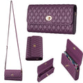 Crossbody PU Horizontal BFB02 Shoulder Bag(Dark Purple)