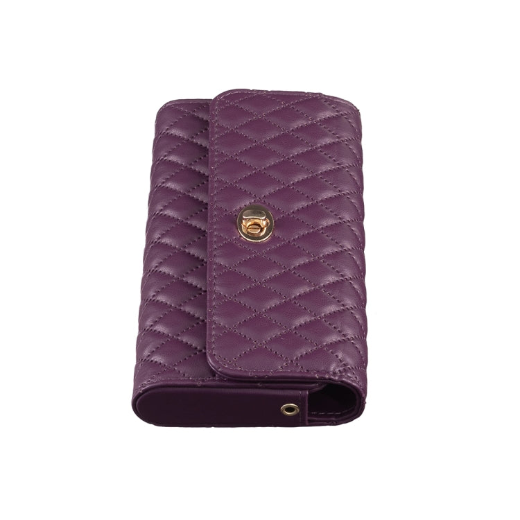 Crossbody PU Horizontal BFB02 Shoulder Bag(Dark Purple)