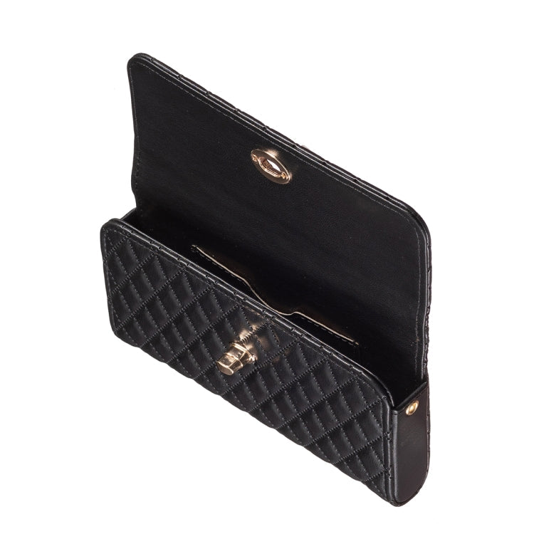 Crossbody PU Horizontal BFB02 Shoulder Bag(Black)