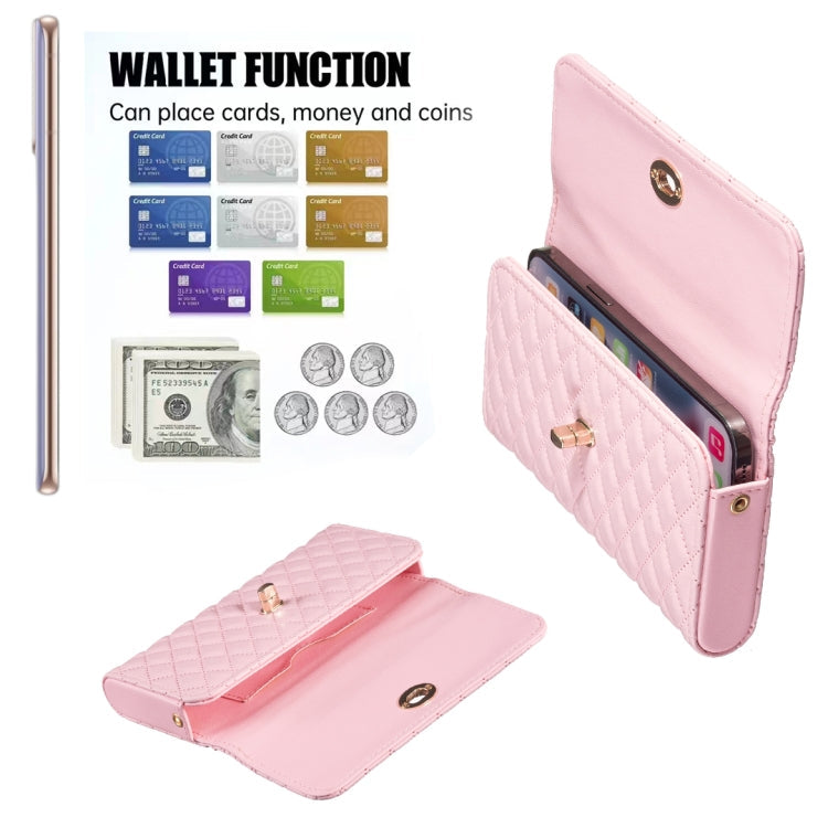 Crossbody PU Horizontal BFB02 Shoulder Bag(Pink)
