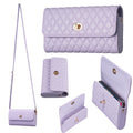 Crossbody PU Horizontal BFB02 Shoulder Bag(Purple)