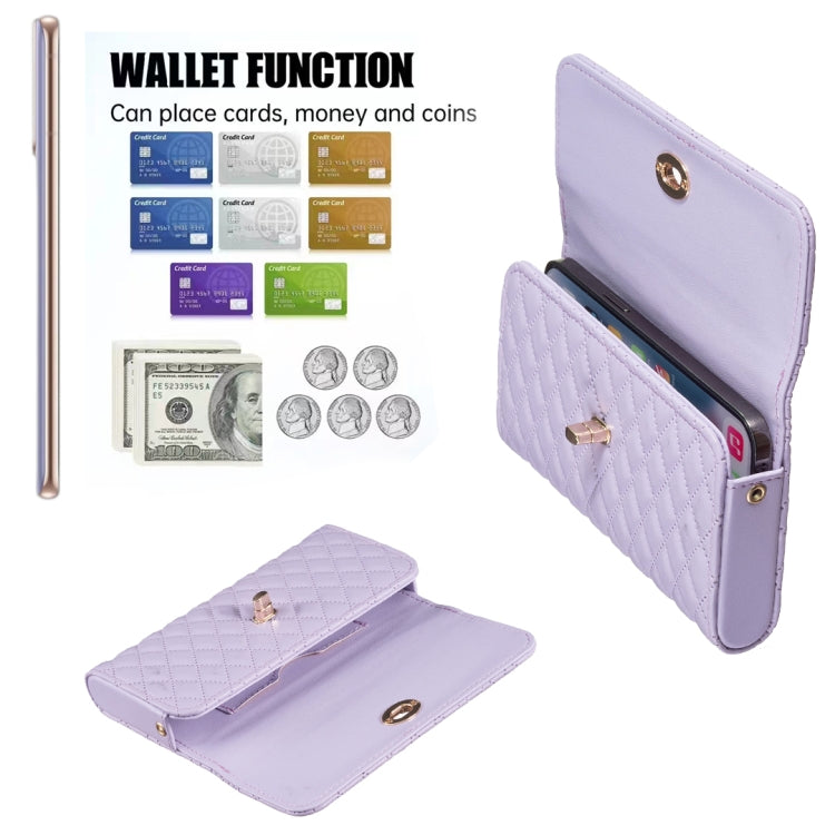 Crossbody PU Horizontal BFB02 Shoulder Bag(Purple)