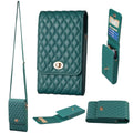 Crossbody PU Vertical BFB01 Shoulder Phone Bag(Green)