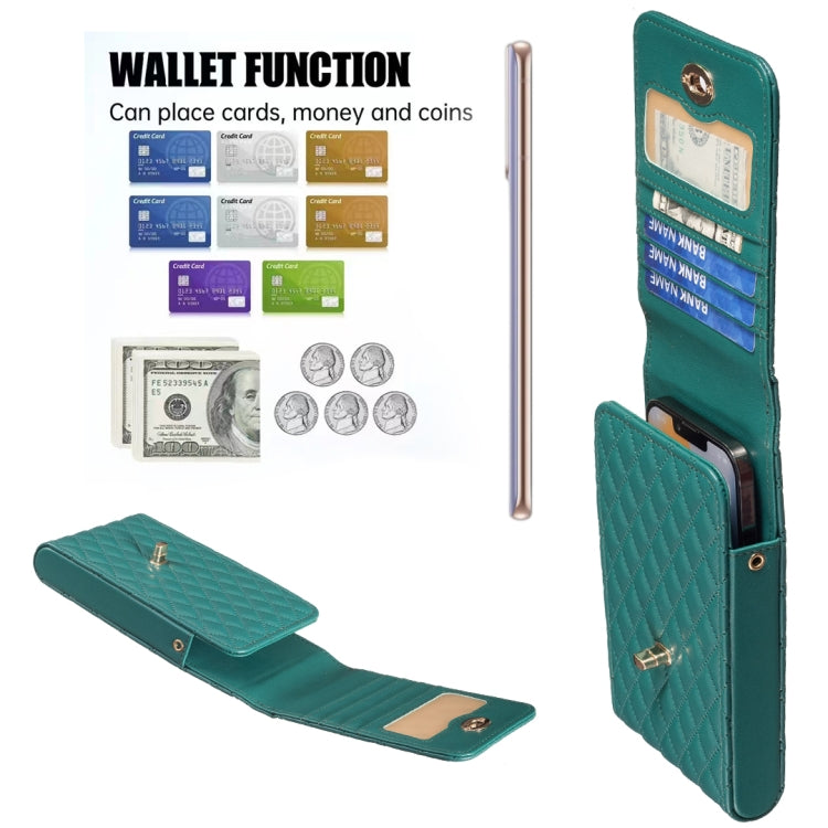 Crossbody PU Vertical BFB01 Shoulder Phone Bag(Green)