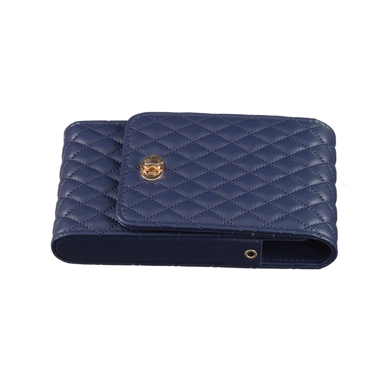Crossbody PU Vertical BFB01 Shoulder Phone Bag(Dark Blue)