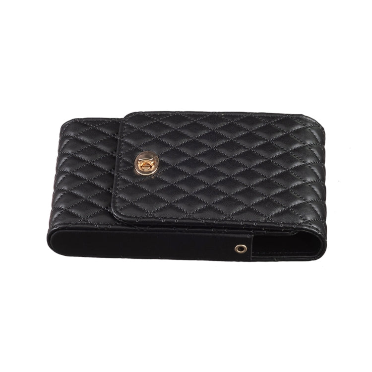 Crossbody PU Vertical BFB01 Shoulder Phone Bag(Black)